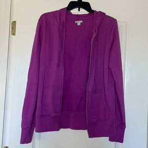 Purple zip up hoodie